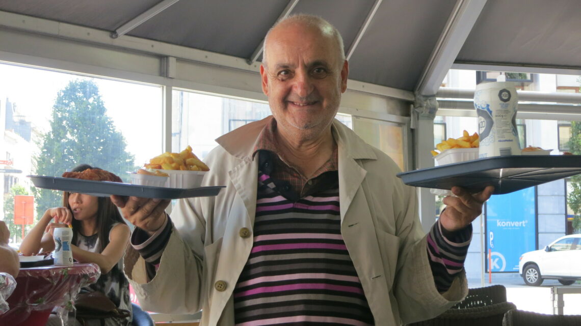 le photographe Lamberto Cecchetti à Courtray