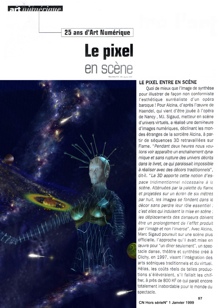 Une première: un décor numérique de Marc Joseph SIGAUD pour l’opéra Alcina de Haendel à Nancy Opera